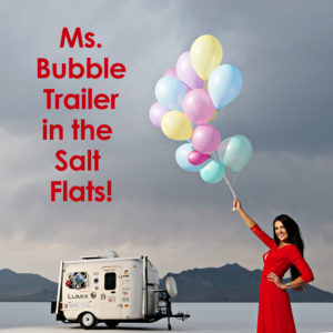 Bubble Trailer at the Salt Flats