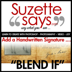Blend-IF: Photoshop Magic for Signatures